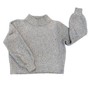 Abercrombie & Fitch Gray Mock Neck Sweater Size Small